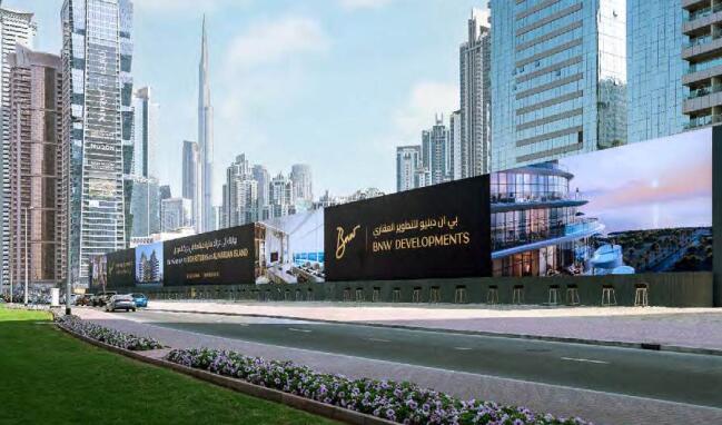 迪拜商業(yè)區(qū)大牌廣告